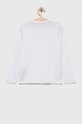 Guess longsleeve bawełniany dziecięcy L3YI06.K8HM4.9BYX biały AW23