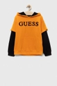 помаранчевий Дитяча бавовняна кофта Guess Для хлопчиків