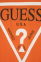 Dječja pamučna majica dugih rukava Guess narančasta