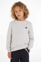 Tommy Hilfiger bluza bawełniana dziecięca aplikacja szary KB0KB08350.128.176.9BYX