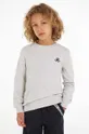 γκρί Παιδική βαμβακερή μπλούζα Tommy Hilfiger Για αγόρια