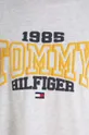 siva Otroška bombažna majica z dolgimi rokavi Tommy Hilfiger