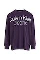 Calvin Klein Jeans longsleeve bawełniany dziecięcy IB0IB01702.9BYX fioletowy AW23