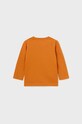 Mayoral longsleeve bawełniany niemowlęcy 108.3C.Baby.9BYX pomarańczowy
