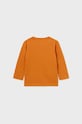 Mayoral longsleeve bawełniany niemowlęcy 108.3C.Baby.9BYX pomarańczowy