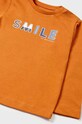 Chłopiec Mayoral longsleeve bawełniany niemowlęcy 108.3C.Baby.9BYX pomarańczowy