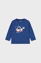 Mayoral longsleeve bawełniany niemowlęcy 2014.3B.Baby.9BYX niebieski AW23