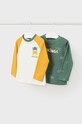 Mayoral longsleeve bawełniany niemowlęcy nadruk zielony 2016.3C.Baby.9BYX