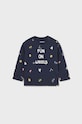 Dětský bavlněný dlouhý rukáv Mayoral kulatý námořnická modř 2021.3E.Baby.9BYX
