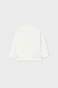Mayoral longsleeve bawełniany niemowlęcy 2023.3E.Baby.9BYX beżowy AW23
