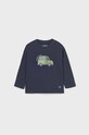 Mayoral longsleeve bawełniany niemowlęcy nadruk granatowy 2023.3E.Baby.9BYX