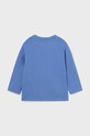 Mayoral longsleeve bawełniany niemowlęcy 2026.3G.Baby.9BYX niebieski AW23