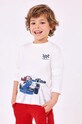 Mayoral longsleeve bawełniany dziecięcy nadruk niebieski 4017.5B.Mini.9BYX