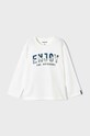 Mayoral longsleeve bawełniany dziecięcy nadruk beżowy 4020.5C.Mini.9BYX