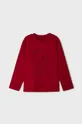 červená Detská bavlnená košeľa s dlhým rukávom Mayoral Chlapčenský