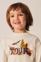 Mayoral longsleeve bawełniany dziecięcy 4021.5C.Mini.9BYX beżowy AW23