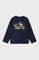 Mayoral longsleeve bawełniany dziecięcy nadruk granatowy 4021.5C.Mini.9BYX