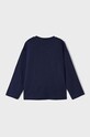 Mayoral longsleeve bawełniany dziecięcy 4021.5C.Mini.9BYX granatowy AW23