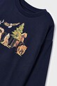 Chłopiec Mayoral longsleeve bawełniany dziecięcy 4021.5C.Mini.9BYX granatowy