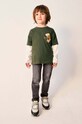 Chłopiec Mayoral longsleeve bawełniany dziecięcy 4022.5C.Mini.9BYX zielony
