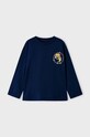 Mayoral longsleeve bawełniany dziecięcy nadruk granatowy 4026.5D.Mini.9BYX