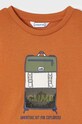 Mayoral longsleeve bawełniany dziecięcy pomarańczowy 4028.5E.Mini.9BYX