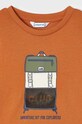 Mayoral longsleeve bawełniany dziecięcy 4028.5E.Mini.9BYX pomarańczowy