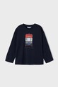 Mayoral longsleeve din bumbac pentru copii print bleumarin 4028.5E.Mini.9BYX