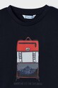 Mayoral longsleeve din bumbac pentru copii bleumarin 4028.5E.Mini.9BYX