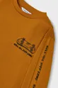 oranžová Detská bavlnená košeľa s dlhým rukávom Mayoral