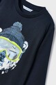 Chłopiec Mayoral longsleeve bawełniany dziecięcy 4036.5G.Mini.9BYX granatowy