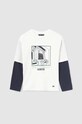 Chłopiec Mayoral longsleeve bawełniany dziecięcy 7060.7B.Junior.9BYX beżowy
