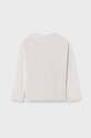 Mayoral longsleeve bawełniany dziecięcy 7075.7F.Junior.9BYX beżowy AW23
