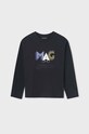 Mayoral longsleeve bawełniany dziecięcy szary 7075.7F.Junior.9BYX