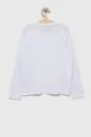 Otroška bombažna majica z dolgimi rokavi EA7 Emporio Armani bela