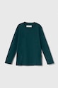 Abercrombie & Fitch longsleeve dziecięcy bawełna zielony KI224.3062