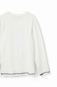 Desigual longsleeve bawełniany dziecięcy 23WBTK14 biały