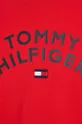 crvena Dječja pamučna majica kratkih rukava Tommy Hilfiger