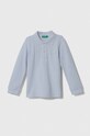 Κοντομάνικη μπλούζα United Colors of Benetton βαμβάκι μπλε 3089G3009.P.REPROPOSED