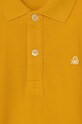 Băieți United Colors of Benetton longsleeve din bumbac pentru copii 3089G3009.P.SEASONAL galben