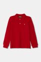 United Colors of Benetton longsleeve in cotone bambino/a colletto abbottonato rosso 3089G3009.P.SEASONAL