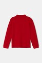 United Colors of Benetton longsleeve din bumbac pentru copii 3089G3009.P.SEASONAL rosu AW24