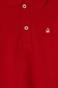 Băieți United Colors of Benetton longsleeve din bumbac pentru copii 3089G3009.P.SEASONAL rosu