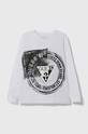 Дитячий бавовняний лонгслів Guess бавовна білий L3BI40.I3Z14.9BYX
