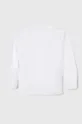 Detské tričko s dlhým rukávom Abercrombie & Fitch biela