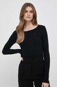 Лонгслів Tommy Hilfiger чорний WW0WW38869