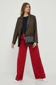 Majica dugih rukava Tommy Hilfiger WW0WW39784 mornarsko plava AW23