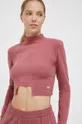 ružová Tričko s dlhým rukávom Reebok Classic