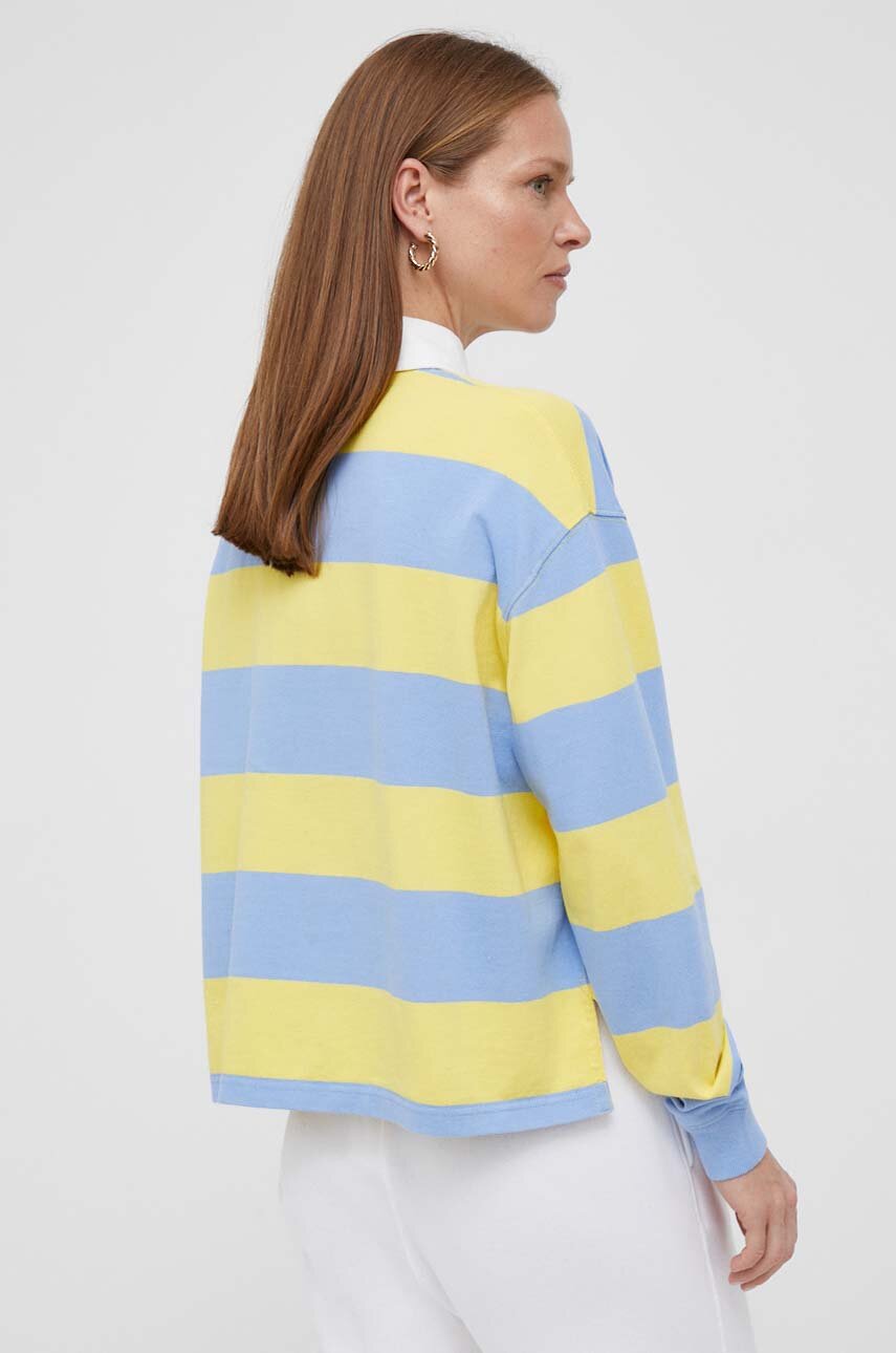 Odzież Polo Ralph Lauren longsleeve bawełniany 211914137 żółty