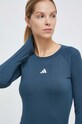 Majica dugih rukava za trening adidas Performance Techfit tirkizna IL1081